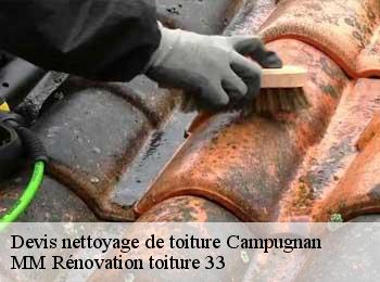 Devis nettoyage de toiture  campugnan-33390 MM Rénovation toiture 33