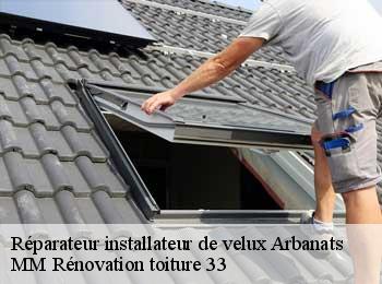 Réparateur installateur de velux  arbanats-33640 MM Rénovation toiture 33