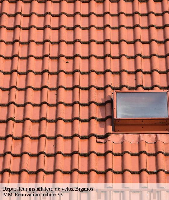 Réparateur installateur de velux  biganos-33380 MM Rénovation toiture 33