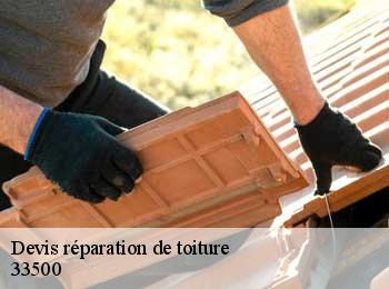 Devis réparation de toiture  arveyres-33500 MM Rénovation toiture 33