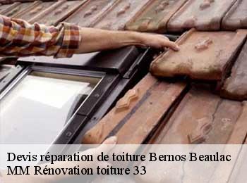 Devis réparation de toiture  bernos-beaulac-33430 MM Rénovation toiture 33