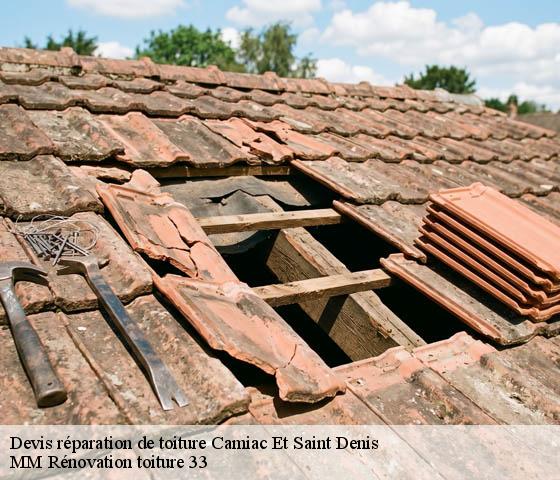 Devis réparation de toiture  camiac-et-saint-denis-33420 MM Rénovation toiture 33