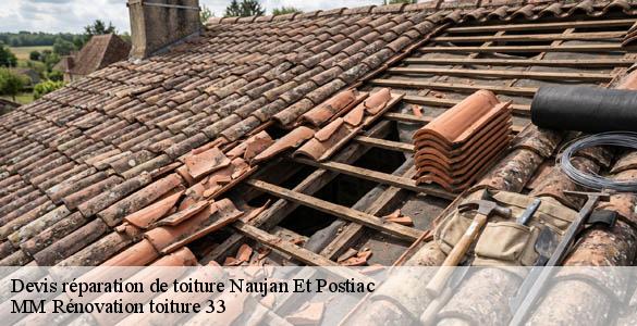 Devis réparation de toiture  naujan-et-postiac-33420 MM Rénovation toiture 33