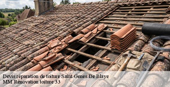 Devis réparation de toiture  saint-genes-de-blaye-33390 MM Rénovation toiture 33