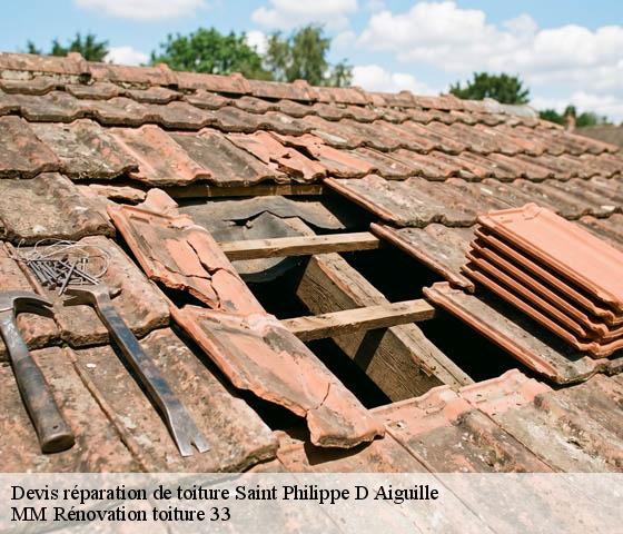 Devis réparation de toiture  saint-philippe-d-aiguille-33350 MM Rénovation toiture 33