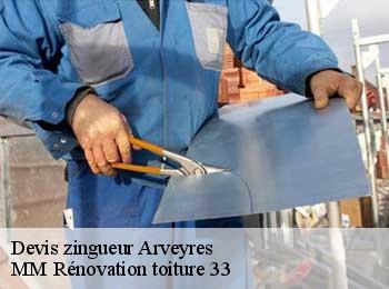 Devis zingueur  arveyres-33500 MM Rénovation toiture 33