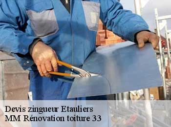 Devis zingueur  etauliers-33820 MM Rénovation toiture 33