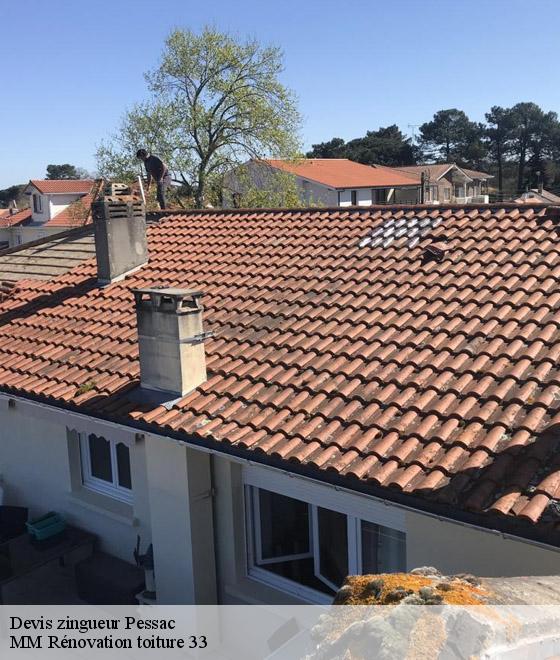 Devis zingueur  pessac-33600 MM Rénovation toiture 33