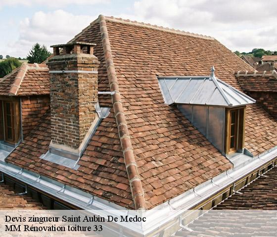 Devis zingueur  saint-aubin-de-medoc-33160 MM Rénovation toiture 33