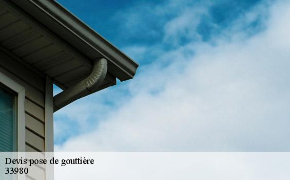 Devis pose de gouttière  audenge-33980 MM Rénovation toiture 33