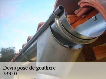 Devis pose de gouttière  castillon-la-bataille-33350 MM Rénovation toiture 33