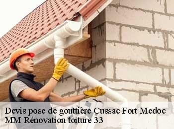 Devis pose de gouttière  cussac-fort-medoc-33460 MM Rénovation toiture 33