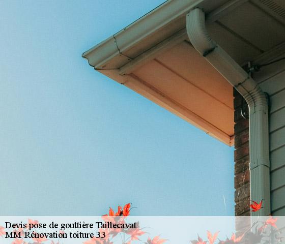 Devis pose de gouttière  taillecavat-33580 MM Rénovation toiture 33