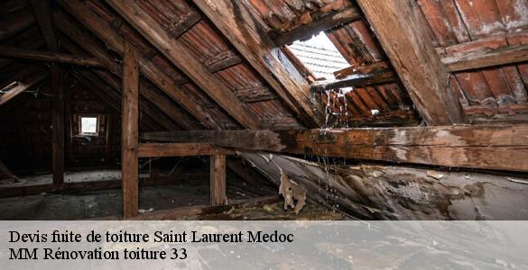 Devis fuite de toiture  saint-laurent-medoc-33112 MM Rénovation toiture 33