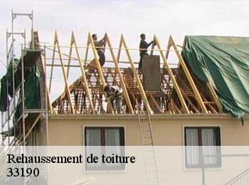 Rehaussement de toiture  bassanne-33190 MM Rénovation toiture 33