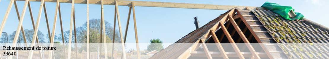 Rehaussement de toiture  castres-gironde-33640 MM Rénovation toiture 33