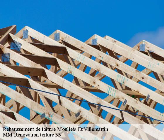 Rehaussement de toiture  mouliets-et-villemartin-33350 MM Rénovation toiture 33
