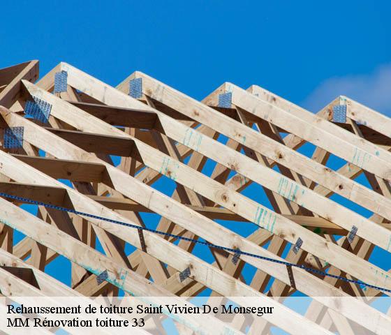 Rehaussement de toiture  saint-vivien-de-monsegur-33580 MM Rénovation toiture 33