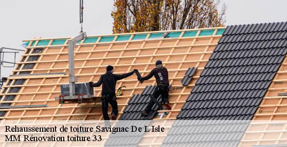 Rehaussement de toiture  savignac-de-l-isle-33910 MM Rénovation toiture 33