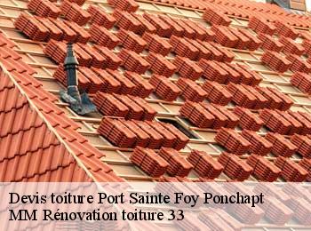 Devis toiture  port-sainte-foy-ponchapt-33220 MM Rénovation toiture 33
