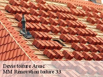 Devis toiture  arsac-33460 MM Rénovation toiture 33