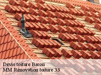 Devis toiture  baron-33750 MM Rénovation toiture 33
