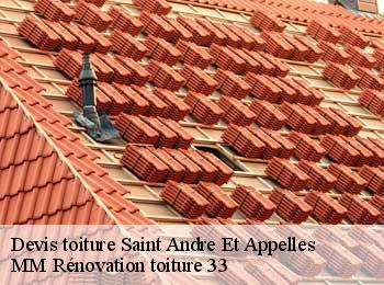 Devis toiture  saint-andre-et-appelles-33220 MM Rénovation toiture 33