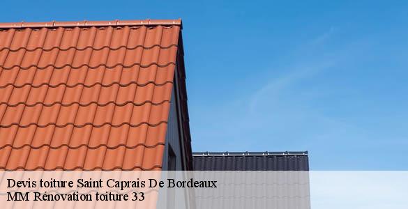 Devis toiture  saint-caprais-de-bordeaux-33880 MM Rénovation toiture 33