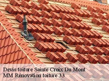 Devis toiture  sainte-croix-du-mont-33410 MM Rénovation toiture 33
