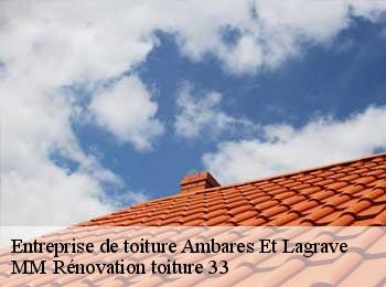 Entreprise de toiture  ambares-et-lagrave-33440 MM Rénovation toiture 33