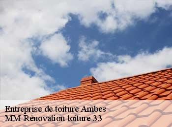 Entreprise de toiture  ambes-33810 MM Rénovation toiture 33