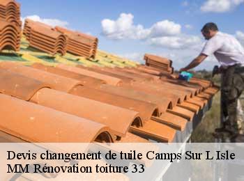 Devis changement de tuile  camps-sur-l-isle-33660 MM Rénovation toiture 33