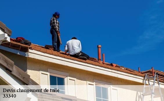 Devis changement de tuile  gaillan-en-medoc-33340 MM Rénovation toiture 33