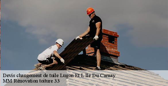 Devis changement de tuile  lugon-et-l-ile-du-carnay-33240 MM Rénovation toiture 33