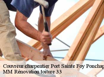 Couvreur charpentier  port-sainte-foy-ponchapt-33220 MM Rénovation toiture 33
