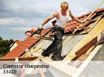 Couvreur charpentier  branne-33420 MM Rénovation toiture 33