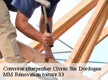 Couvreur charpentier  civrac-sur-dordogne-33350 MM Rénovation toiture 33