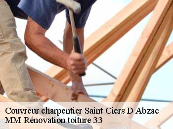 Couvreur charpentier  saint-ciers-d-abzac-33910 MM Rénovation toiture 33