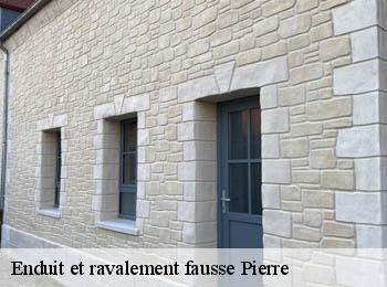 Enduit et ravalement fausse Pierre   abzac-33230 MM Rénovation toiture 33