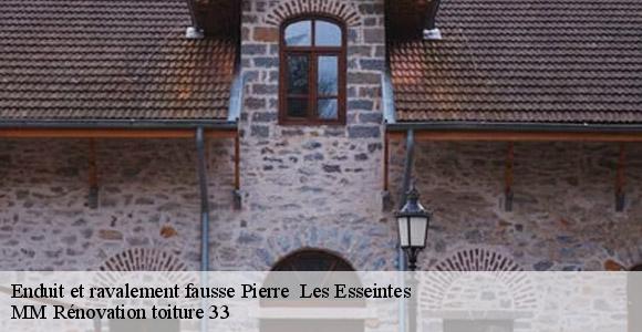 Enduit et ravalement fausse Pierre   les-esseintes-33190 MM Rénovation toiture 33