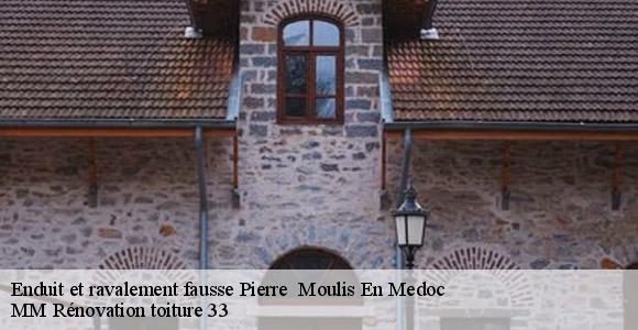 Enduit et ravalement fausse Pierre   moulis-en-medoc-33480 MM Rénovation toiture 33