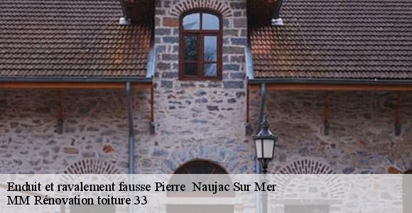 Enduit et ravalement fausse Pierre   naujac-sur-mer-33990 MM Rénovation toiture 33