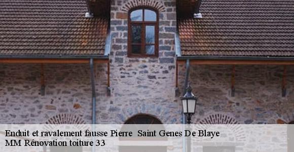 Enduit et ravalement fausse Pierre   saint-genes-de-blaye-33390 MM Rénovation toiture 33