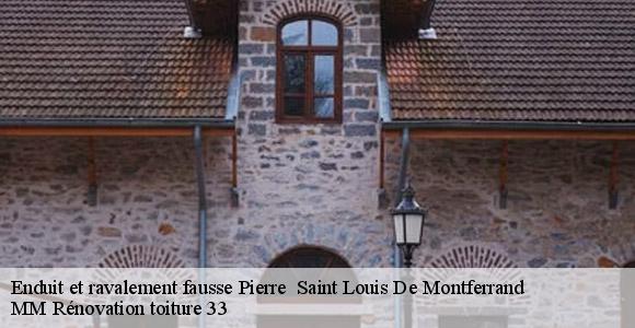 Enduit et ravalement fausse Pierre   saint-louis-de-montferrand-33440 MM Rénovation toiture 33