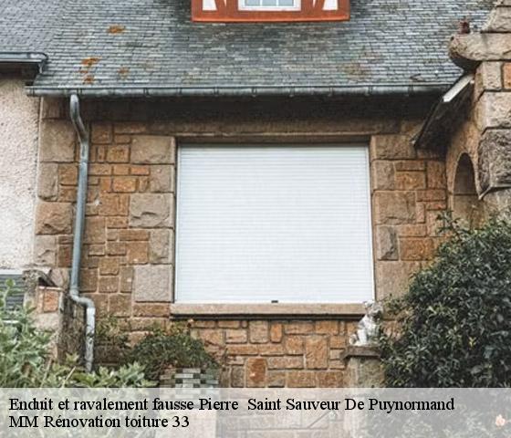 Enduit et ravalement fausse Pierre   saint-sauveur-de-puynormand-33660 MM Rénovation toiture 33