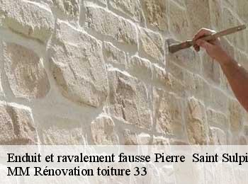 Enduit et ravalement fausse Pierre   saint-sulpice-de-faleyrens-33330 MM Rénovation toiture 33