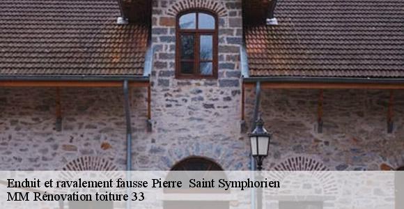 Enduit et ravalement fausse Pierre   saint-symphorien-33113 MM Rénovation toiture 33
