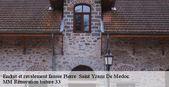Enduit et ravalement fausse Pierre   saint-yzans-de-medoc-33340 MM Rénovation toiture 33