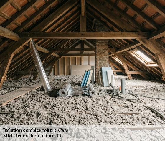 Isolation combles toiture  cars-33390 MM Rénovation toiture 33