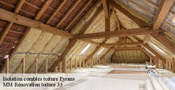 Isolation combles toiture  eyrans-33390 MM Rénovation toiture 33